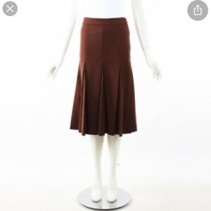 Prada | Skirts | Prada Wool Blend Side Zip Kick Pleat Badazz Midi
